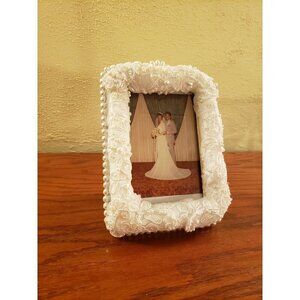 Wedding Picture Frame Anniversary Engagement Holy Communion Hand Crafted Pearls